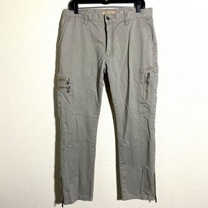 John Varvatos Mens Pants Size 34 Khaki Zippers